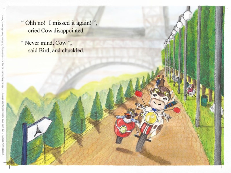 The Cow that went for a Friend: from sketch to final&nbsp;art